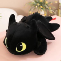 Мягкая игрушка «Дракон Беззубик», 40 см, белый/чёрный