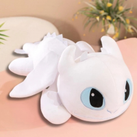 Мягкая игрушка «Дракон Беззубик», 60 см, белый/чёрный