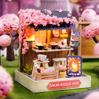 Румбокс «Магазин лапши Sakura», QT-041, с защитным куполом, LED-подсветкой