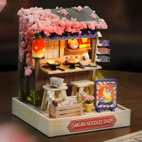 Румбокс «Магазин лапши Sakura», QT-041, с защитным куполом, LED-подсветкой