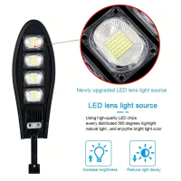 Уличный светодиодный прожектор KAR69 с солнечной панелью с датчиком движения и пультом