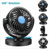 Автомобильный вентилятор C11, 12 В, 5 Вт, с вращением 360°, от прикуривателя Автомобильный вентилятор C11, 12 В, 5 Вт, с вращением 360°, от прикуривателя