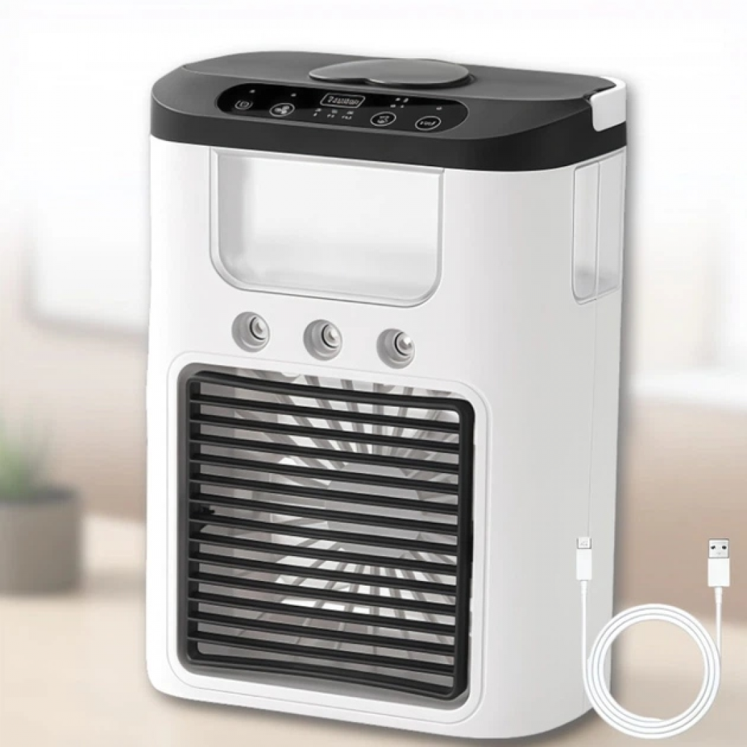 Мини-кондиционер Ice Cooler K918, с увлажнением, LED-подсветкой, 3 режима, USB Мини-кондиционер Ice Cooler K918, с увлажнением, LED-подсветкой, 3 режима, USB