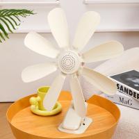 Настольный вентилятор с прищепкой 278F, сетевой, 8 лопастей, с регулировкой наклона