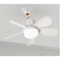 Вентилятор-лампа с цоколем E27 HX-R420, 30 Вт, с пультом ДУ, 3 режима