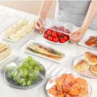 Одноразовые пакеты с резинкой для тарелок, 100 шт.