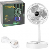 Мини вентилятор FAN F-51, 5 Вт, 3 скорости, USB, складной