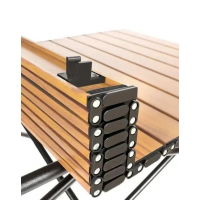 Складной стол туристический 95*55см, алюминий/сталь, коричневый, в чехле Складной стол туристический 95*55см, алюминий/сталь, коричневый, в чехле