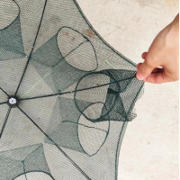 Автоматическая складная ловушка для рыбы, раков и креветок, 8 входов Автоматическая складная ловушка для рыбы, раков и креветок, 8 входов