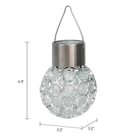 Садовый солнечный светильник Crystal Garden Light, подвесной, 11,5×8 см