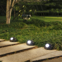 Садовый солнечный светильник Garden Light Stone, светодиодный, декоративный камень