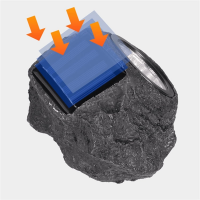 Садовый солнечный светильник Garden Light Stone, светодиодный, декоративный камень