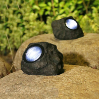 Садовый солнечный светильник Garden Light Stone, светодиодный, декоративный камень