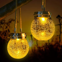 Садовый солнечный светильник Garden Light Jar, стеклянный LED шар, 20 светодиодов, IP65