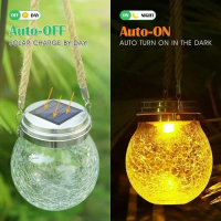 Садовый солнечный светильник Garden Light Jar, стеклянный LED шар, 20 светодиодов, IP65