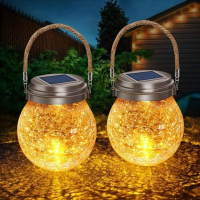 Садовый солнечный светильник Garden Light Jar, стеклянный LED шар, 20 светодиодов, IP65