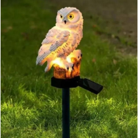 Садовый солнечный светильник "Сова" 834-12, LED, 1,2 Вт, IP65