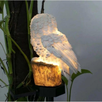 Садовый солнечный светильник "Сова" 834-12, LED, 1,2 Вт, IP65