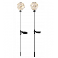 Садовый солнечный светильник Шар CC240403, 20 LED, 70 см, комплект 2 шт. Садовый солнечный светильник Шар CC240403, 20 LED, 70 см, комплект 2 шт.