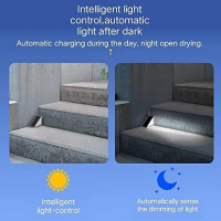 Садовый солнечный светильник для лестниц, 8 LED, 8×8×5,5 см, комплект 6 шт. Садовый солнечный светильник для лестниц, 8 LED, 8×8×5,5 см, комплект 6 шт.