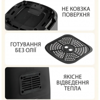 Аэрофритюрница Crownberg CB-5555, 8,5 л, 2000 Вт