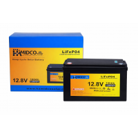 Аккумулятор HAMIDCO Solar LiFePO4, 12.8V 100Ah, 1280Wh, с LCD-дисплеем