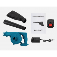 Воздуходувка-пылесос аккумуляторная, 600 Вт, с функцией всасывания