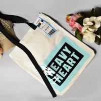 Белый шоппер 24-96 на молнии с двумя карманами 43х34см 4 цвета