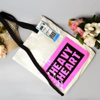 Белый шоппер 24-96 на молнии с двумя карманами 43х34см 4 цвета