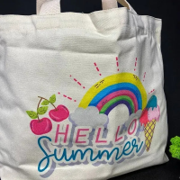 Бежевый шоппер 9130 44х35х10 см