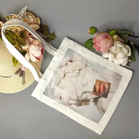 Бежевый шоппер 24-473 на молнии с карманом 40х34 см 6 цветов