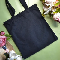 Чёрный шоппер 24-475 на молнии с карманом 40х34 см