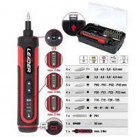 Аккумуляторная отвертка CB-4000, 5 Нм, с набором бит 27 шт.