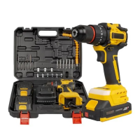 Аккумуляторный шуруповерт CB-3995, 64V, с набором насадок и 2 аккумуляторами