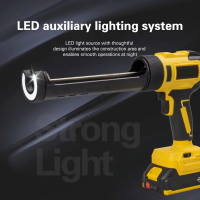 Аккумуляторный пистолет для герметика CB-3982, с LED-подсветкой, 64V