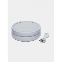 Зеркало косметическое LED Mirror Light XJ-988, двойное, с подсветкой, складное, USB/батарейки