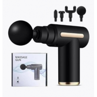 Массажёр ручной аккумуляторный Massage Gun, 6 скоростей, 4 насадки