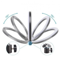 Кольцевая лампа QX-360, 14" (36 см), LED, 3 режима света, USB, крепление для штатива и телефона