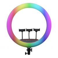 Кольцевая лампа MJ-45 RGB, 18" (45 см), мульти-подсветка, USB