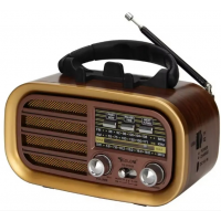 Радиоприёмник GOLON RX-BT638, с аккумулятором, Bluetooth, USB и SD