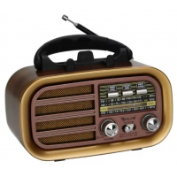 Радиоприёмник GOLON RX-BT638, с аккумулятором, Bluetooth, USB и SD