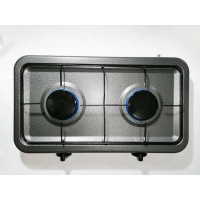 Газовая плита Domotec MS-6602, 2 конфорки, настольная