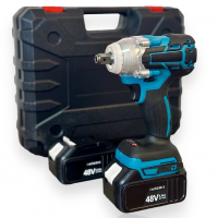 Гайковерт аккумуляторный ударный Domotec MS Tools, 2 АКБ, кейс