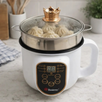 Электрическая кастрюля Domotec MS-7729, 1.8 л, 2000 Вт, с пароваркой