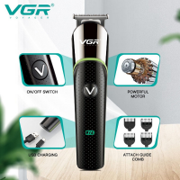 Триммер аккумуляторный VGR V-191, 4 насадки, USB-C