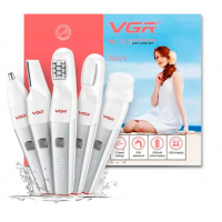 Эпилятор VGR V-752, 5 насадок, 1200 мАч, IPX5, USB Type-C
