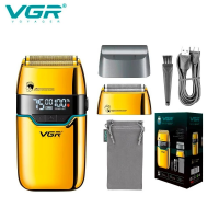 Электробритва-шейвер VGR V-350, двойное лезвие, LED-дисплей, USB