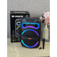 Акустическая система MS-1201BT-W, 50 Вт, с беспроводным микрофоном Акустическая система MS-1201BT-W, 50 Вт, с беспроводным микрофоном
