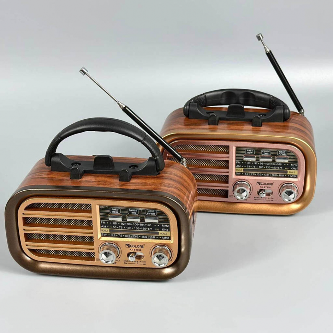 Радиоприёмник GOLON RX-BT638, Bluetooth, USB, SD, съёмный аккумулятор Радиоприёмник GOLON RX-BT638, Bluetooth, USB, SD, съёмный аккумулятор