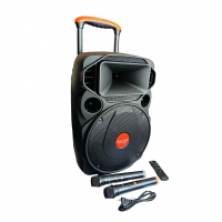 Портативная колонка Su-Kam SU 612, Bluetooth, USB, SD, караоке, 2 микрофона